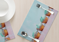 Disposable Placemats - Birthday Cupcakes