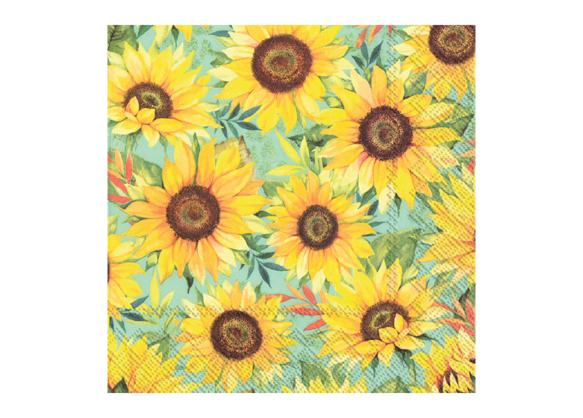Sunflower serviettes 2025