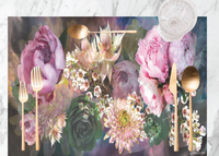 Disposable Placemats - Pink Peonies