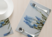 Disposable Placemats - Blue Florals