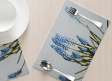 Disposable Placemats - Blue Florals