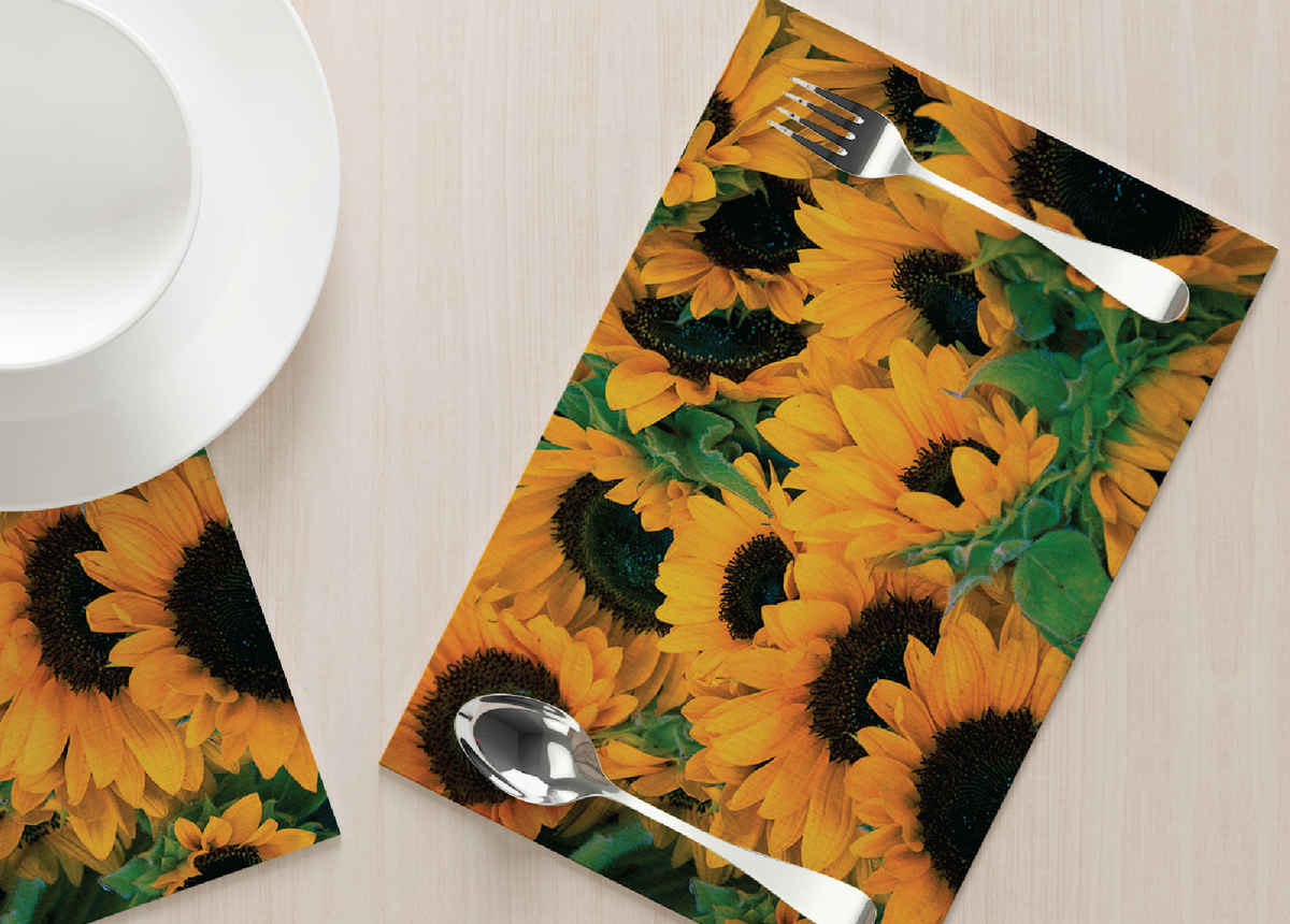 Disposable Placemats Sunshine Sunflowers The Sweet Magnolia