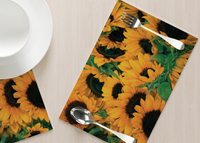 Disposable Placemats - Sunshine Sunflowers