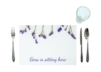 Disposable Placemats - Lovely Lavender