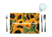 Disposable Placemats - Sunshine Sunflowers